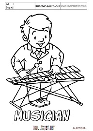 ingilizce boyama sayfaları